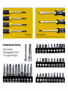 Набор инструментов для автомобиля и дома 118 предметов Патриот PT-INO16